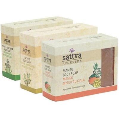 Sattva Ayurveda, Handseife, Handmade Soap (Hartseife, 125 g) Sattva Ayurveda, Handseife, Handmade Soap (Hartseife, 125 g)