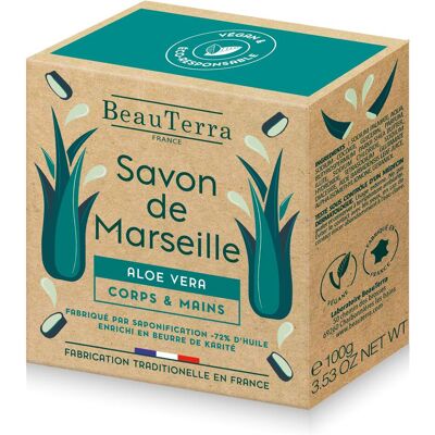 BeauTerra Aloe Vera Marseille Seife - 100g BeauTerra Aloe Vera Marseille Seife - 100g