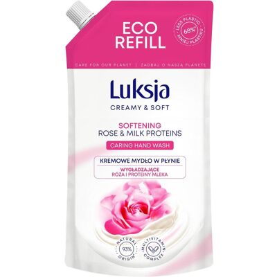 Luksja, Handseife, Cremige Flssigseife, Rose, Vorrat 400ml (Flüssigseife, Handseife Nachfüllpackung, 400 ml) Luksja, Handseife, Cremige Flssigseife, Rose, Vorrat 400ml (Flüssigseife, Handseife Nachfüllpackung, 400 ml)