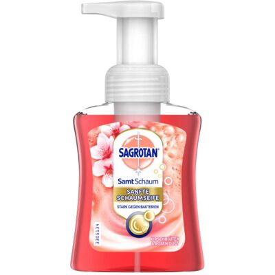 Sagrotan, Handseife, SamtSchaum Kirschblüte&Rose (Flüssigseife, 250 ml) Sagrotan, Handseife, SamtSchaum Kirschblüte&Rose (Flüssigseife, 250 ml)