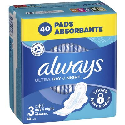 Always, Binden, Ultra Pads Day & Night Always, Binden, Ultra Pads Day & Night