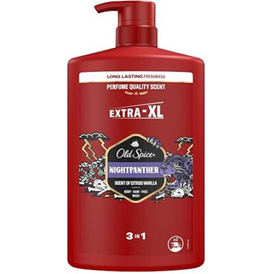 Old Spice, Duschmittel, Nightpanther Shower Gel For Men - Body, Hair, And Face Wash (400 ml) Old Spice, Duschmittel, Nightpanther Shower Gel For Men - Body, Hair, And Face Wash (400 ml)