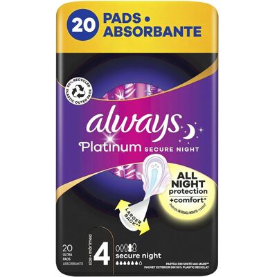 Always, Binden, Platinum Secure Night (20x) Always, Binden, Platinum Secure Night (20x)
