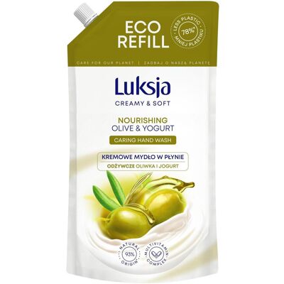 Luksja, Handseife, Cremige Flssigseife, Olive, Brhe 900ml (Flüssigseife, Handseife Nachfüllpackung, 900 ml) Luksja, Handseife, Cremige Flssigseife, Olive, Brhe 900ml (Flüssigseife, Handseife Nachfüllpackung, 900 ml)