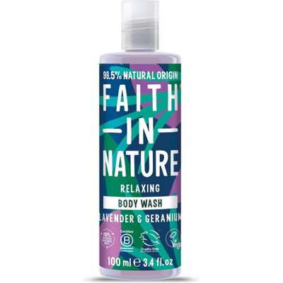 Faith In Nature, Duschmittel, Lavendel & Geranie, Entspannendes Duschgel, 100 ml (100 ml) Faith In Nature, Duschmittel, Lavendel & Geranie, Entspannendes Duschgel, 100 ml (100 ml)