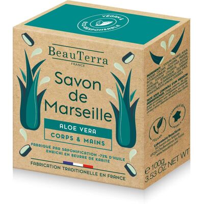 BeauTerra Aloe Vera Marseille Seife - 100g BeauTerra Aloe Vera Marseille Seife - 100g