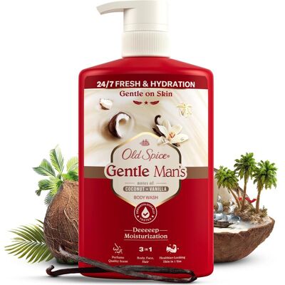 Old Spice, Duschmittel, Gentle Man’s Duschgel Coconut & Vanilla XL Duschgel 800 ml (800 ml) Old Spice, Duschmittel, Gentle Man’s Duschgel Coconut & Vanilla XL Duschgel 800 ml (800 ml)