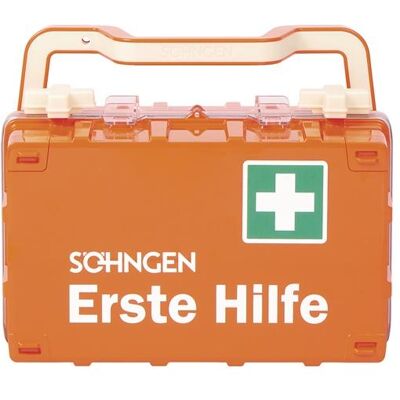 Söhngen, Erste Hilfe Set, Erste-Hilfe-Koffer orange DYNAMIC-GLOW S Standard DIN 13157 (Verbandskasten) Söhngen, Erste Hilfe Set, Erste-Hilfe-Koffer orange DYNAMIC-GLOW S Standard DIN 13157 (Verbandskasten)