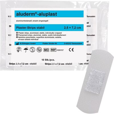 Söhngen, Pflaster, aluderm aluplast Pflaster starr / stabil 2.5x7.2cm, 10 Stk., einzeln Söhngen, Pflaster, aluderm aluplast Pflaster starr / stabil 2.5x7.2cm, 10 Stk., einzeln