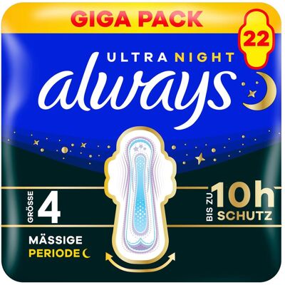 Always, Binden, Sec.Night Fl. Gr 4 Gp (22x) Always, Binden, Sec.Night Fl. Gr 4 Gp (22x)