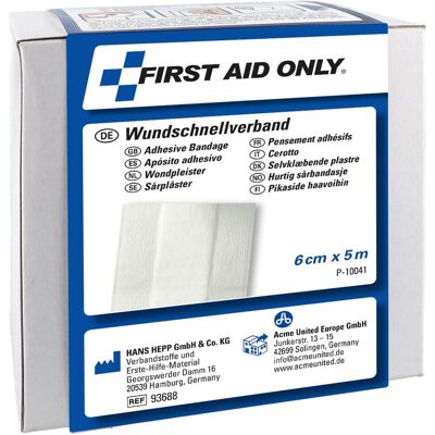 FIRST AID ONLY Weißer Erste-Hilfe-Band - Erste-Hilfe-Band FIRST AID ONLY Weißer Erste-Hilfe-Band - Erste-Hilfe-Band