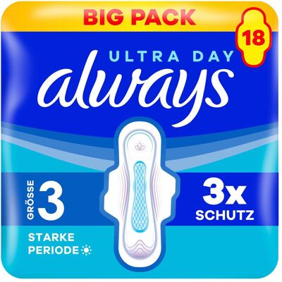 Always, Binden, Day Long Pl.Fl. Gr3 Bp (18x) Always, Binden, Day Long Pl.Fl. Gr3 Bp (18x)