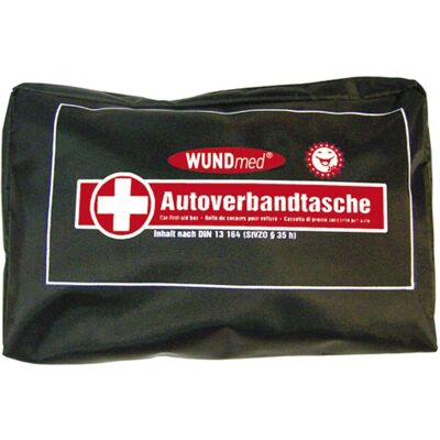 Wundmed 44-teiliger Auto-Verbandskasten - Kompakt, Schwarz - Erste-Hilfe Wundmed 44-teiliger Auto-Verbandskasten - Kompakt, Schwarz - Erste-Hilfe