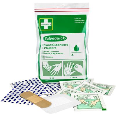 Cederroth, Pflaster, Wundreiniger und Pflaster Salvequick (1x) Cederroth, Pflaster, Wundreiniger und Pflaster Salvequick (1x)