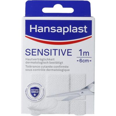 Hansaplast, Pflaster, Sensitive 1m x 6cm (10x) Hansaplast, Pflaster, Sensitive 1m x 6cm (10x)