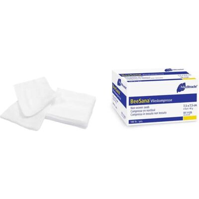 Meditrade - Beesana Vlies - 10x10 cm - Kompressen Meditrade - Beesana Vlies - 10x10 cm - Kompressen