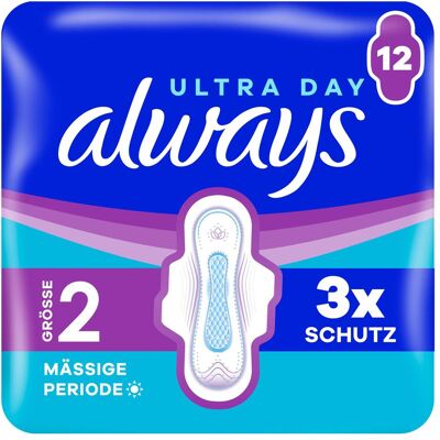 Always, Binden, Ultra Binde - Grösse 2 - Long mit Flügeln 12 Damenbinde 12 Stück (12x) Always, Binden, Ultra Binde - Grösse 2 - Long mit Flügeln 12 Damenbinde 12 Stück (12x)