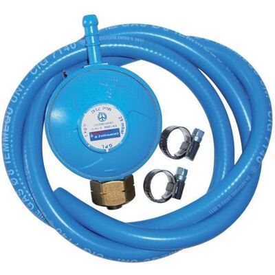 Campingaz, Grillausstattung + Ersatzteile, Kit Regler, Schlauch, Schlauchschellen für Flaschen Italien Anschluss Campingaz, Grillausstattung + Ersatzteile, Kit Regler, Schlauch, Schlauchschellen für Flaschen Italien Anschluss