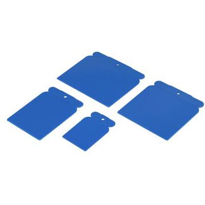 Basetech, Fahrzeug Werkzeug, Blaue Kunststoff Wandschaber 4tlg. BT-1882846 Basetech, Fahrzeug Werkzeug, Blaue Kunststoff Wandschaber 4tlg. BT-1882846