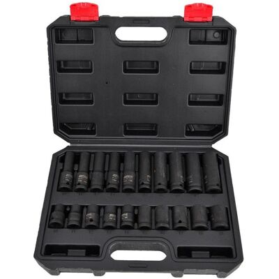 Awtools Steckschlüssel-Set - Kurz & Lang - Schwarz Awtools Steckschlüssel-Set - Kurz & Lang - Schwarz
