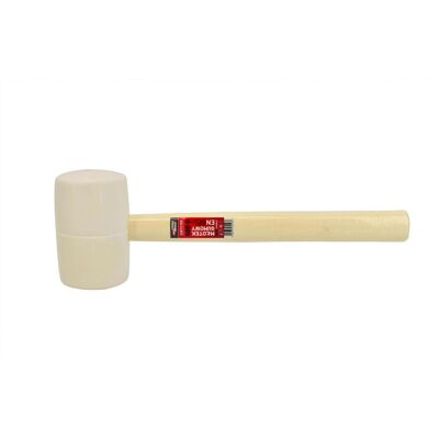 Awtools, Hammer, Gummihammer mit Holzgriff, weiss, 455 g (455 g) Awtools, Hammer, Gummihammer mit Holzgriff, weiss, 455 g (455 g)