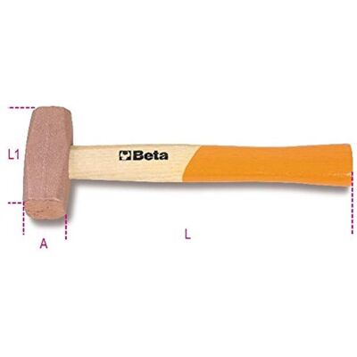 Beta Tools, Hammer, KUPFERHAMMER 600G (600 g) Beta Tools, Hammer, KUPFERHAMMER 600G (600 g)