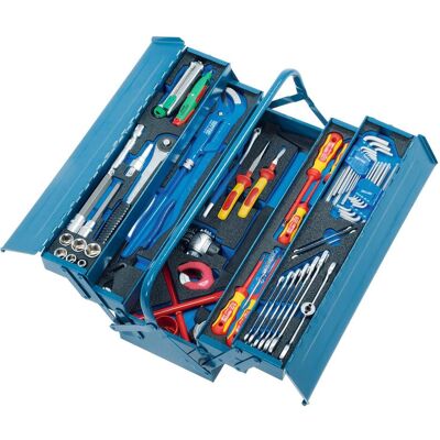 HEYTEC, Werkzeugkoffer, Sanitär Werkzeugkasten mit Modulen (77 Teile) HEYTEC, Werkzeugkoffer, Sanitär Werkzeugkasten mit Modulen (77 Teile)