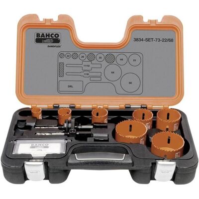 Bahco Lochsäge, Sandflex Bimetall-Lochsägen-Satz 22 mm-68 mm - 10-teilig (22 mm, 68 mm) Bahco Lochsäge, Sandflex Bimetall-Lochsägen-Satz 22 mm-68 mm - 10-teilig (22 mm, 68 mm)