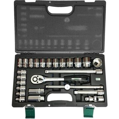 Honiton Set Nüsse und Ratsche 25-teilig 1/2, Reisezubehör Honiton Set Nüsse und Ratsche 25-teilig 1/2, Reisezubehör