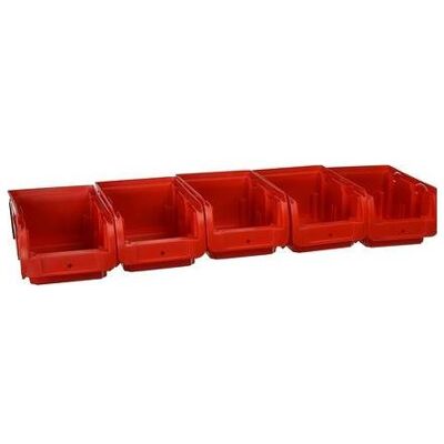 Allit, Lagerbehälter, Sichtlagerkasten-Set ProfiPlus >C< 2/6, rot Allit, Lagerbehälter, Sichtlagerkasten-Set ProfiPlus >C< 2/6, rot