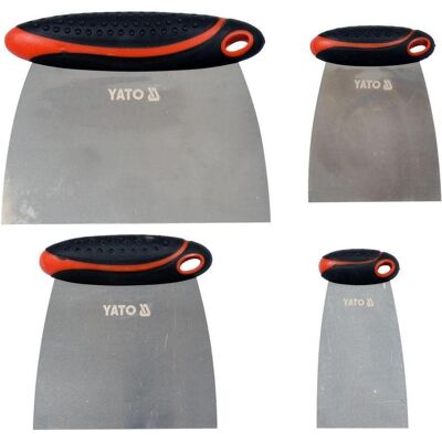 Yato, Kelle + Spachtel, Japanspachtel-Satz 4-teilig mit 2 K-Griff (50, 75, 100 und 150 mm) (5 cm) Yato, Kelle + Spachtel, Japanspachtel-Satz 4-teilig mit 2 K-Griff (50, 75, 100 und 150 mm) (5 cm)
