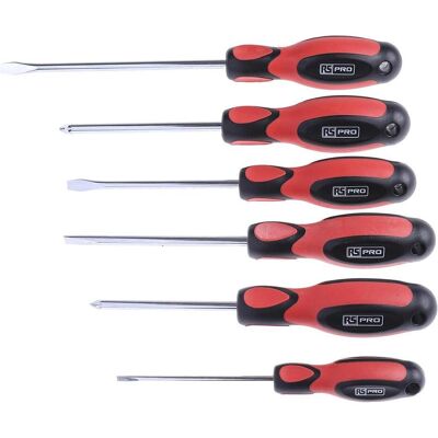 RS PRO, Schraubenzieher, Mechaniker Schraubendreher Satz 6-teilig RS PRO, Schraubenzieher, Mechaniker Schraubendreher Satz 6-teilig
