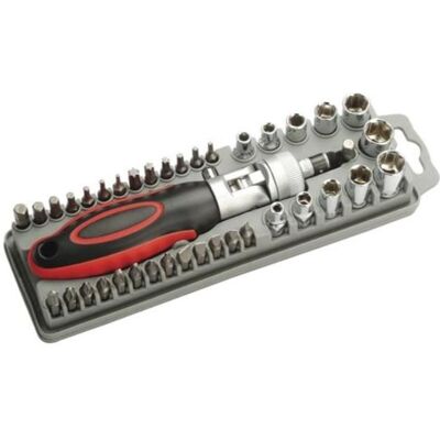 Prokits, Schraubenzieher, Pro'sKit SD-2309 Ratschen-Schraubendreher-Set – 40-teilig – mit Bits und Steckschlüsseleinsätzen (Schlitz) Prokits, Schraubenzieher, Pro'sKit SD-2309 Ratschen-Schraubendreher-Set – 40-teilig – mit Bits und Steckschlüsseleinsätzen (Schlitz)