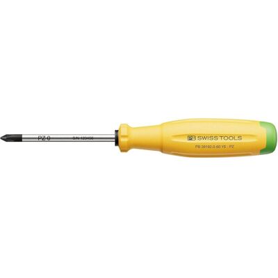 Packard Bell Swiss Tools, Schraubenzieher, Pozidriv-Schraubenzieher PB 38192 SwissGrip Evo Gr. 0 60 mm YE Packard Bell Swiss Tools, Schraubenzieher, Pozidriv-Schraubenzieher PB 38192 SwissGrip Evo Gr. 0 60 mm YE