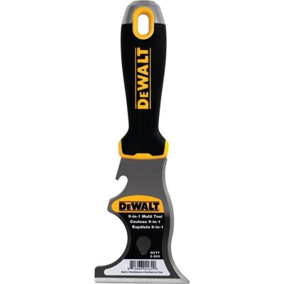 DeWalt, Kelle + Spachtel, 9-in-1 Painters Tool Carbon Steel w/Black Nylon Handle DXTT-2-200 (8.89 cm) DeWalt, Kelle + Spachtel, 9-in-1 Painters Tool Carbon Steel w/Black Nylon Handle DXTT-2-200 (8.89 cm)