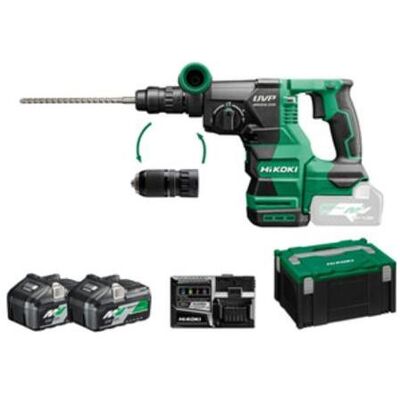 Hikoki, Hammer, Akku Bohr und Meisselhammer Set DH3628DC 4,0 Ah (3400 g) Hikoki, Hammer, Akku Bohr und Meisselhammer Set DH3628DC 4,0 Ah (3400 g)