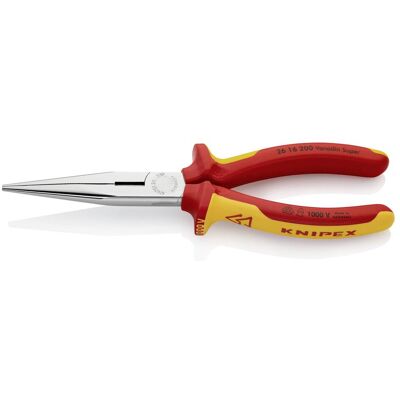 Knipex, Zange, Flachrundzange mit Schneide(Storchschnabelzange) 26 16 200 SB (200 mm) Knipex, Zange, Flachrundzange mit Schneide(Storchschnabelzange) 26 16 200 SB (200 mm)
