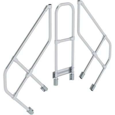Munk, Leiter + Gerüst, Zweiter Handlauf für Überstieg 45° 3 Stufen (100 cm) Munk, Leiter + Gerüst, Zweiter Handlauf für Überstieg 45° 3 Stufen (100 cm)