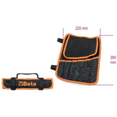 BETA, Werkzeugkoffer, 020020010 Polyester lange Reisetasche, 6 Taschen leer - 22x29 cm BETA, Werkzeugkoffer, 020020010 Polyester lange Reisetasche, 6 Taschen leer - 22x29 cm