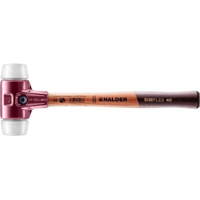 Halder, Hammer, Schonhammer SIMPLEX Länge 330 mm Kopf-Ø 40 mm mittelhart Holz Superplastik weiss (610 g) Halder, Hammer, Schonhammer SIMPLEX Länge 330 mm Kopf-Ø 40 mm mittelhart Holz Superplastik weiss (610 g)