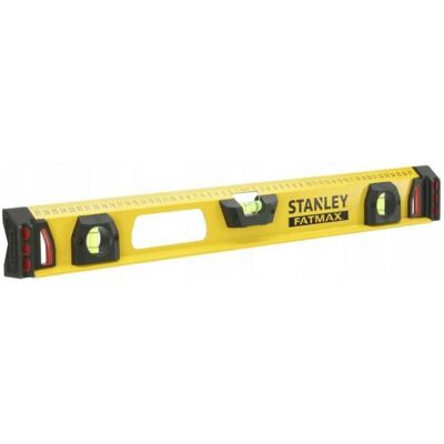 Stanley Wasserwaage, FatMax I-Profil Wasserwaage II (60 cm Länge, 2 vertikale Libellen/1 horizontale Libelle, Alu (60 cm) Stanley Wasserwaage, FatMax I-Profil Wasserwaage II (60 cm Länge, 2 vertikale Libellen/1 horizontale Libelle, Alu (60 cm)