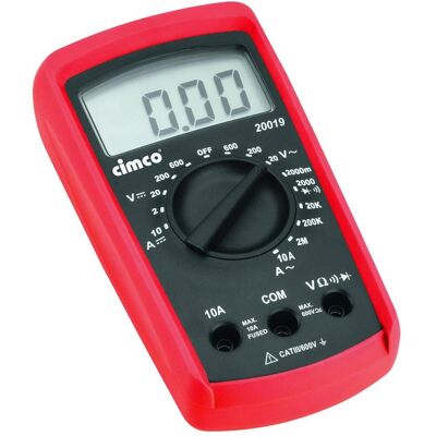 Cimco 111409 Multimeter - Digital, CAT III 600V Cimco 111409 Multimeter - Digital, CAT III 600V