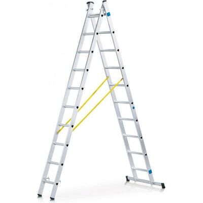 Zarges Mehrzweckleiter - 2x8 Sprossen, 3820mm L, 4900mm H Zarges Mehrzweckleiter - 2x8 Sprossen, 3820mm L, 4900mm H