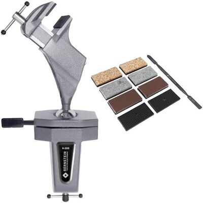 Bernstein, Schraubstock + Zwinge, Kugelgelenk-Schraubstock SPANNFIX zum Anklemmen + 9-900-E50-SET (70 mm) Bernstein, Schraubstock + Zwinge, Kugelgelenk-Schraubstock SPANNFIX zum Anklemmen + 9-900-E50-SET (70 mm)