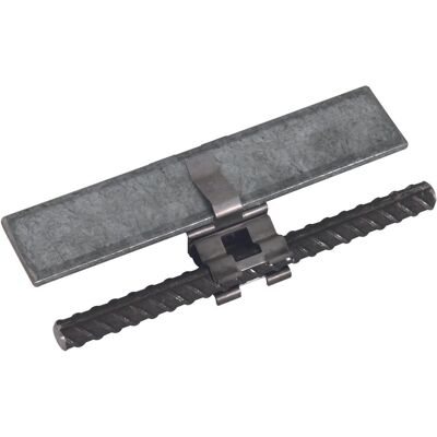 Dehn, Schraubstock + Zwinge, DEHNclip Bewehrungsklemme St/blank f. Rd 308143 (30 mm) Dehn, Schraubstock + Zwinge, DEHNclip Bewehrungsklemme St/blank f. Rd 308143 (30 mm)