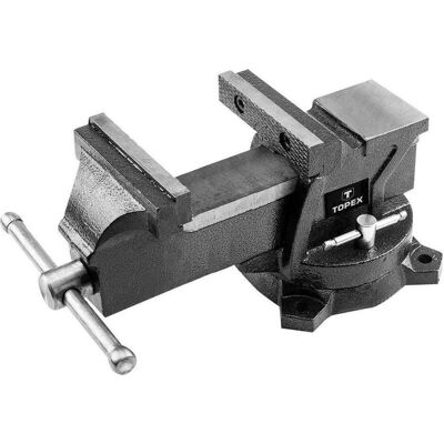 Topex, Schraubstock + Zwinge, drehbare Klemme mit Amboss 150mm 07A215 (150 mm) Topex, Schraubstock + Zwinge, drehbare Klemme mit Amboss 150mm 07A215 (150 mm)