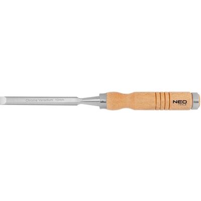 Neo, Meissel, Dłuto 10 mm, CRV, uchwyt drewniany Neo, Meissel, Dłuto 10 mm, CRV, uchwyt drewniany