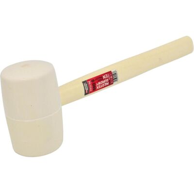 Awtools, Hammer, Gummihammer mit Holzgriff, weiss, 680 g (680 g) Awtools, Hammer, Gummihammer mit Holzgriff, weiss, 680 g (680 g)
