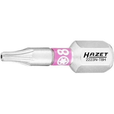 HAZET, Bits, Bit 2223N-T8H/3 ∙ Sechskant6,3 (1/4 Zoll) ∙ Tamper Resistant TORX Profil ∙ T8H ∙ Anzahl Werk… HAZET, Bits, Bit 2223N-T8H/3 ∙ Sechskant6,3 (1/4 Zoll) ∙ Tamper Resistant TORX Profil ∙ T8H ∙ Anzahl Werk…
