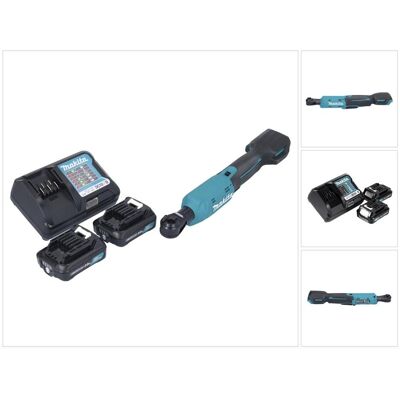 Makita, Ratsche, WR 100 DWA Akku Ratschenschrauber 12 V 47,5 Nm 1/4" 3/8" + 2x Akku 2,0 Ah + Ladegerät (1/4", 3/8") Makita, Ratsche, WR 100 DWA Akku Ratschenschrauber 12 V 47,5 Nm 1/4" 3/8" + 2x Akku 2,0 Ah + Ladegerät (1/4", 3/8")